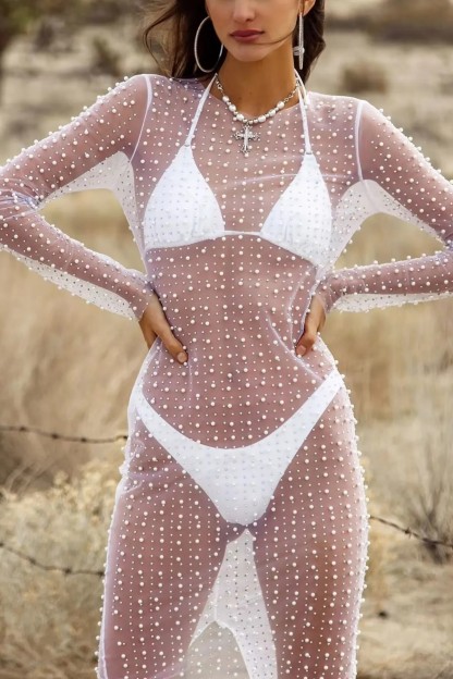 Elegant Rhinestone Mesh Overlay & Black Slip Dress Set (Buy 2 Free Shipping)