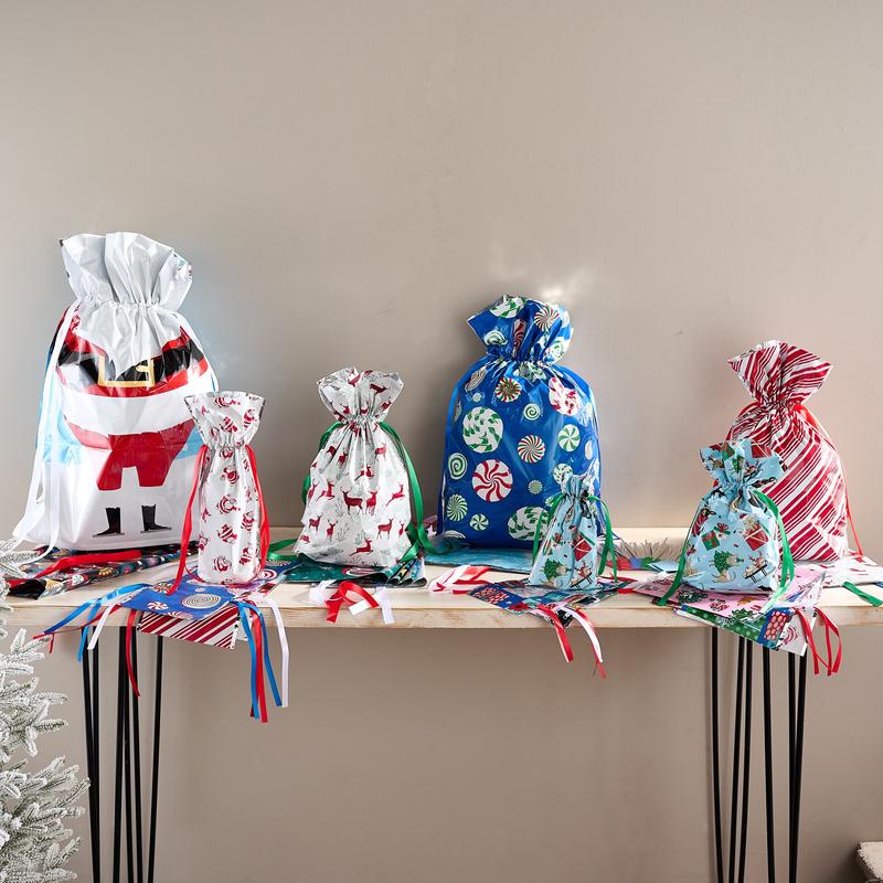 Kringle Express 50-Piece Gift Bags & Tags Set