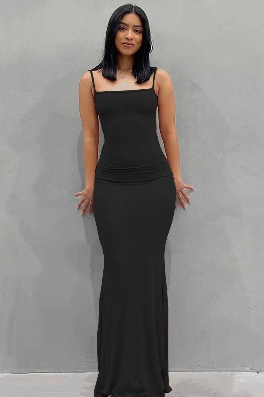 Elegant Rhinestone Mesh Overlay & Black Slip Dress Set (Buy 2 Free Shipping)