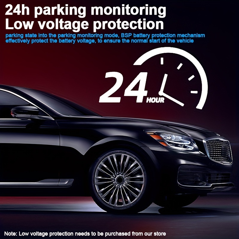 1080P 2 Cameras Dash Cam W/ IR Night Vision, Loop Recording & 2" IPS Screen