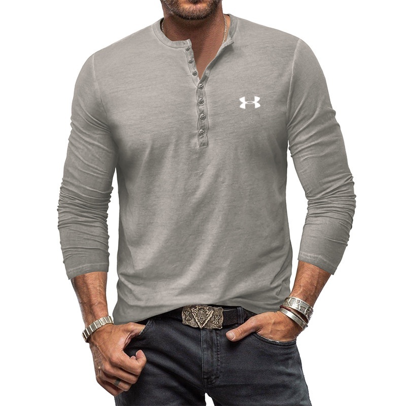 🛒Men's Henley Vintage Long Sleeve T-Shirt