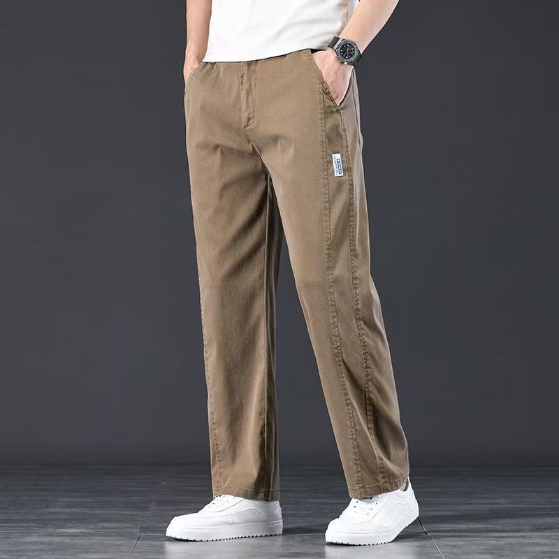 New Lyocell Tencel Men's Cargo Pants Men's Cargo Pants Men's Business Pants Casual Dress Pants