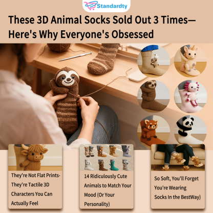 🎁 Last Day 50% OFF – Cozy 3D Knit Animal Socks, Cute & Comfy for You or a Lovely Gift 💝