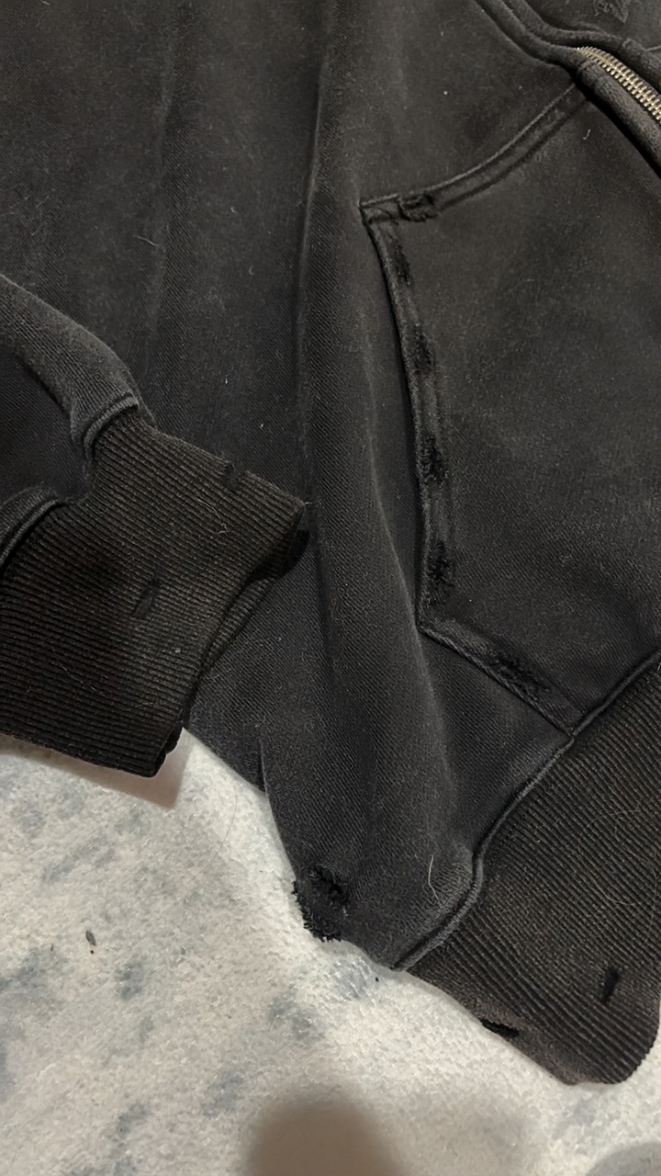 PROFOUND CROSS FUR ZIP-UP HOODIE(Buy 2 Free Shipping)
