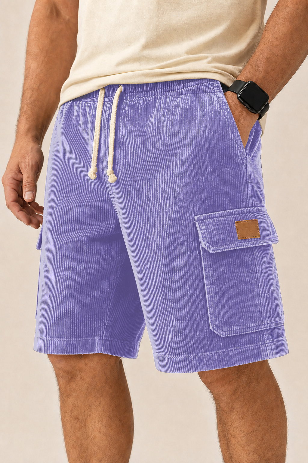 Big & Tall Corduroy Cargo Shorts Limited  