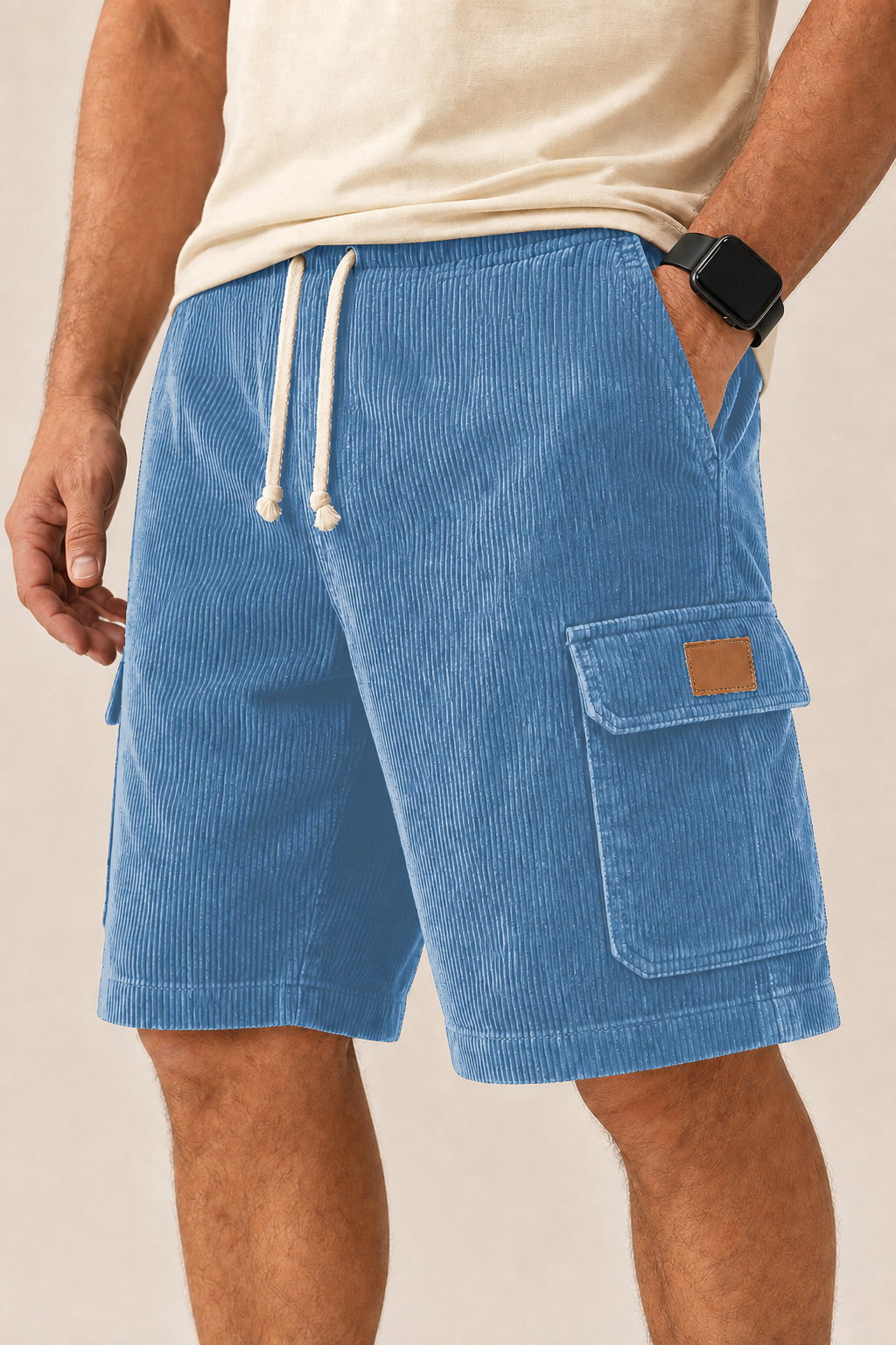 Big & Tall Corduroy Cargo Shorts Limited  