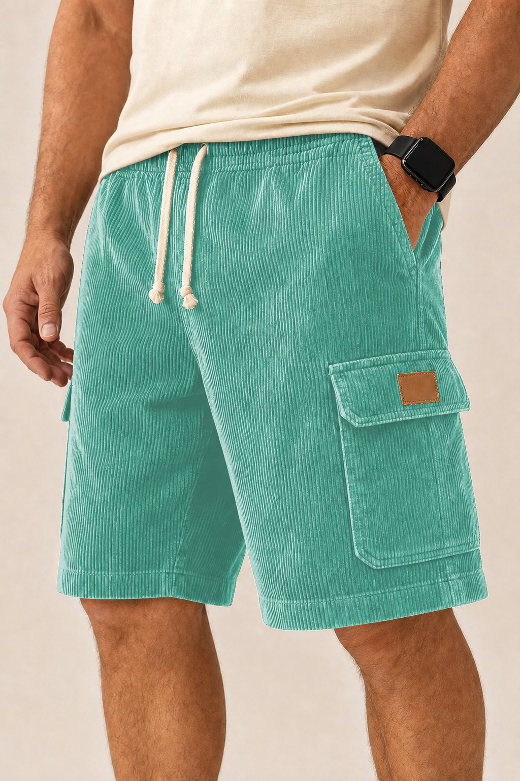 Big & Tall Corduroy Cargo Shorts Limited  