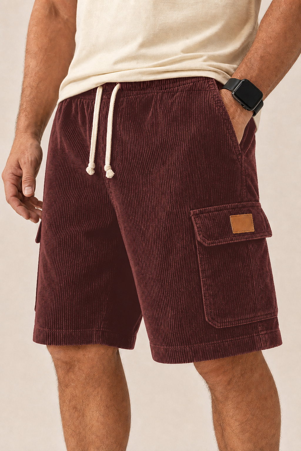 Big & Tall Corduroy Cargo Shorts Limited  