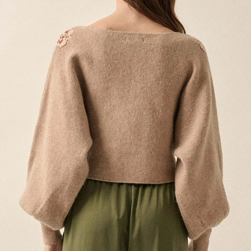 Christmas ladies light luxury casual sweater