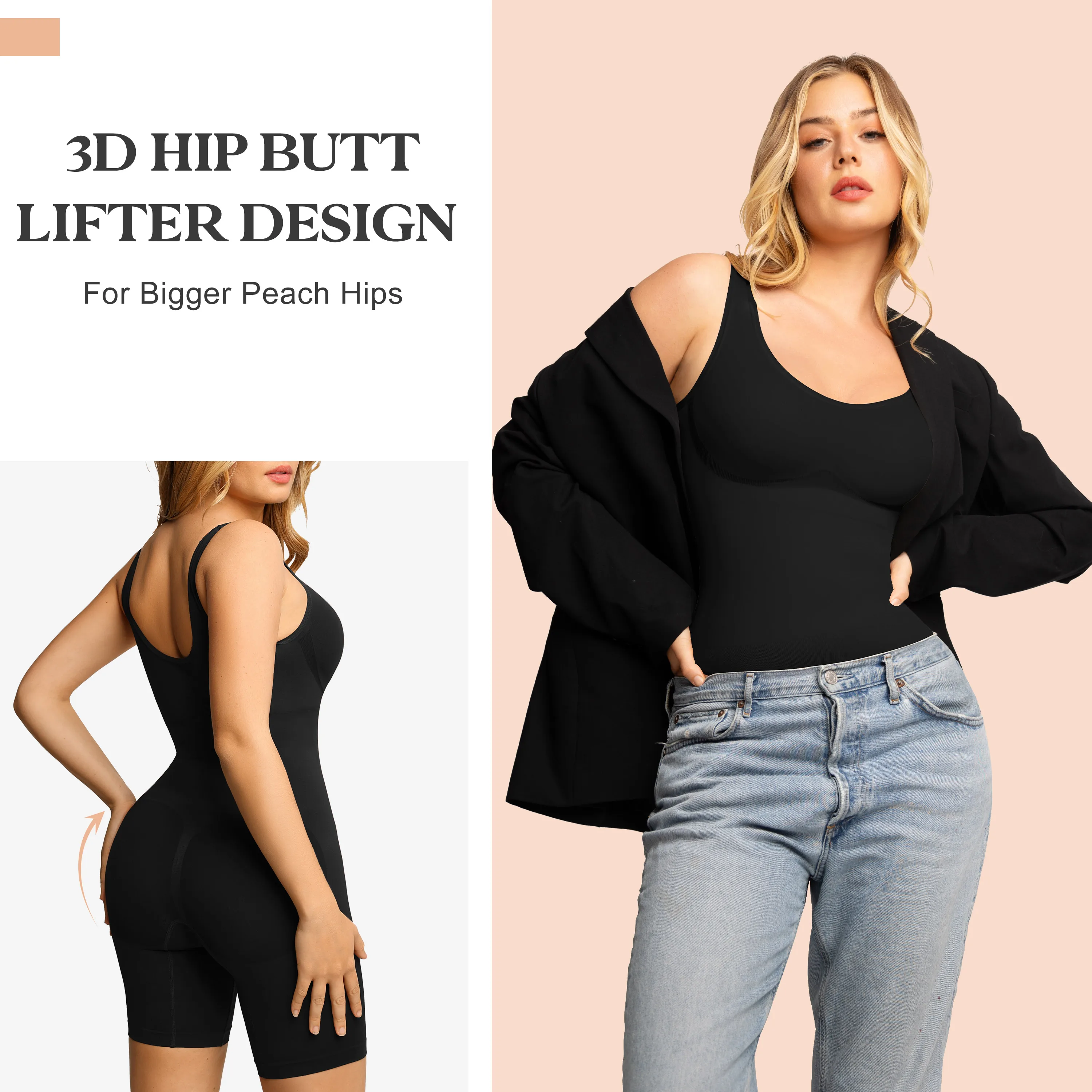  large-sized buttocks lifting corset women's suspende