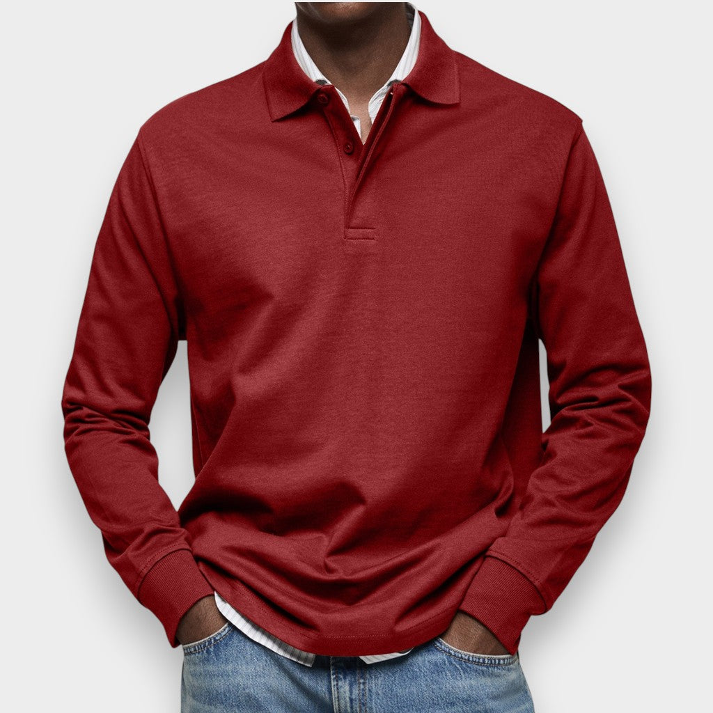 Luxury Long Sleeve Polo