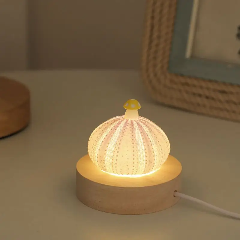 Christmas gift, shell mushroom night light