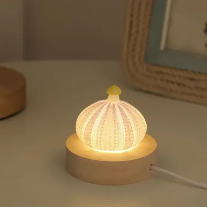 Christmas gift, shell mushroom night light