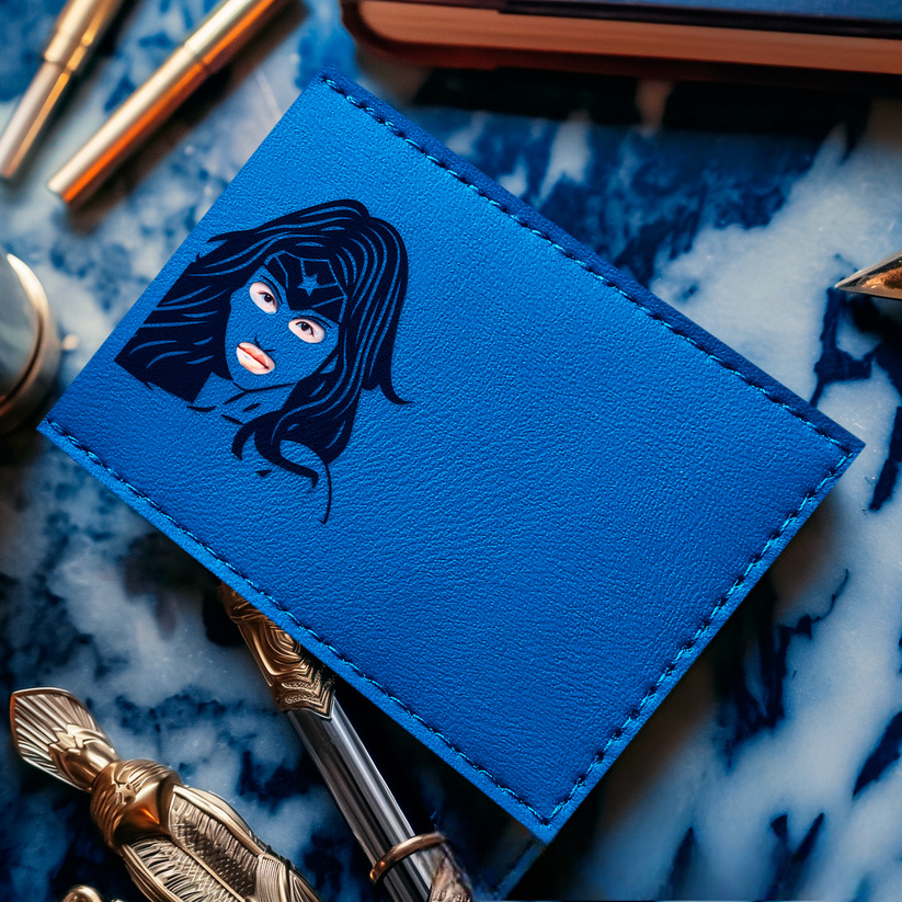 Minimalist Yet Bold – Bat ID RFID-Blocking Leather Wallet for Men