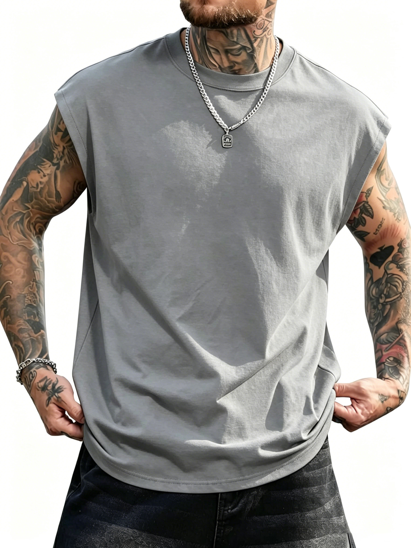 Aliexpress Men'S Summer Versatile Quick-Drying Sports Short-Sleeved Simple Casual Breathable Jogging Round Neck Top Wholesale