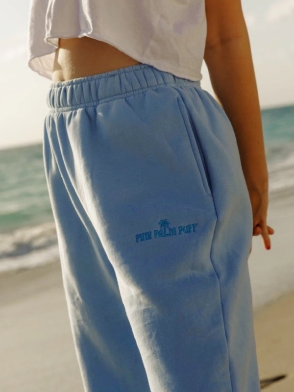 Pink Palm Puff Trouser