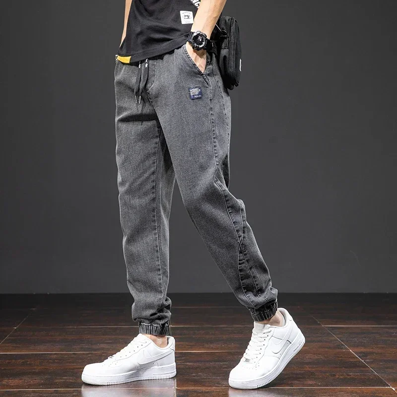 Spring Summer Jeans Men Fashion Tapered Harem Denim Pants Casual Jogger Baggy Jean Trousers Male Plus Size 5XL Streetwear