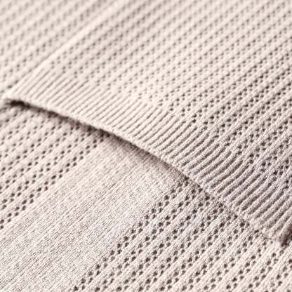 Men's Knit Cardigan Polo