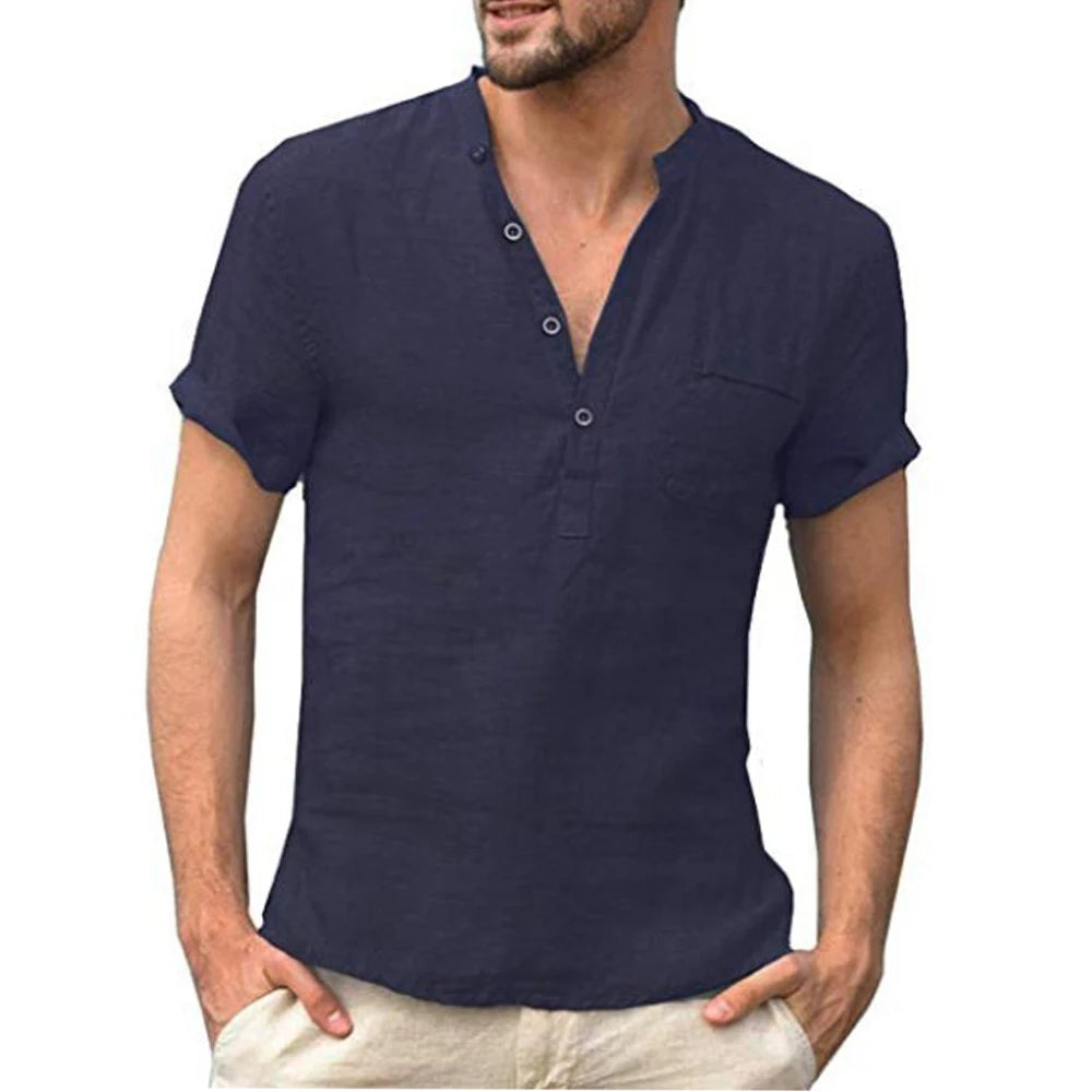 Men's Cotton-Linen T-Shirt