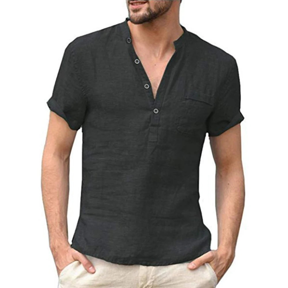 Men's Cotton-Linen T-Shirt