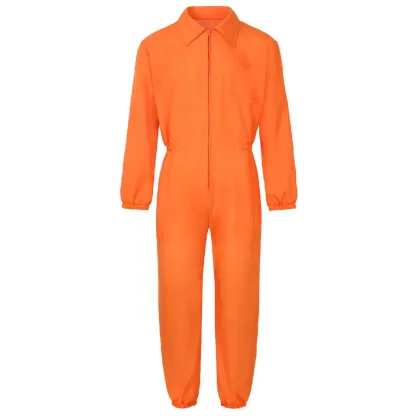 Luigi Prison Uniform Work Jumpsuit Cosplay Costume
