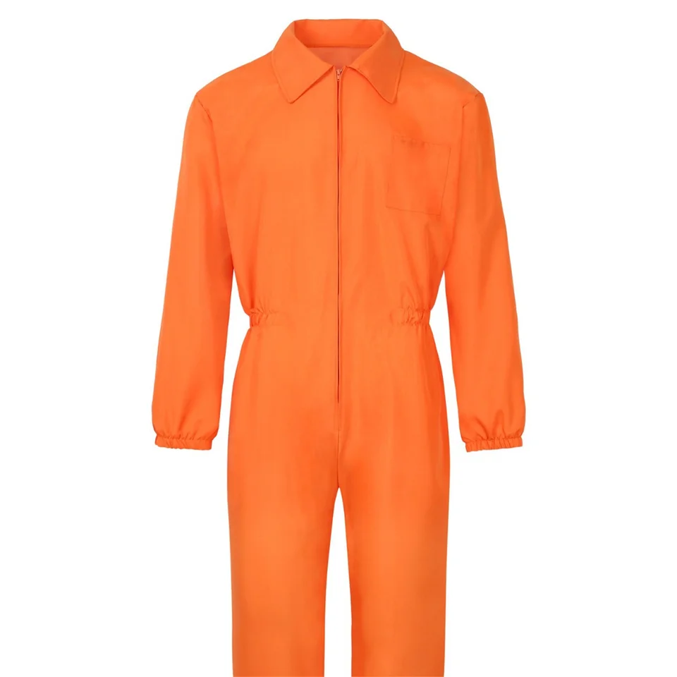 Luigi Prison Uniform Work Jumpsuit Cosplay Costume