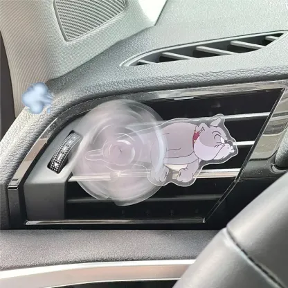 Anime Kawaii Cat and Mouse Car Air Outlet Decoration Cartoon Gir Boy Creative Air Conditioning Rotatable Clip Interior Toy Gift
