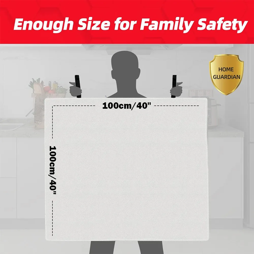 2-in-1 Fire Blanket for Home, Outdoor, and Travel - Portable and Suita