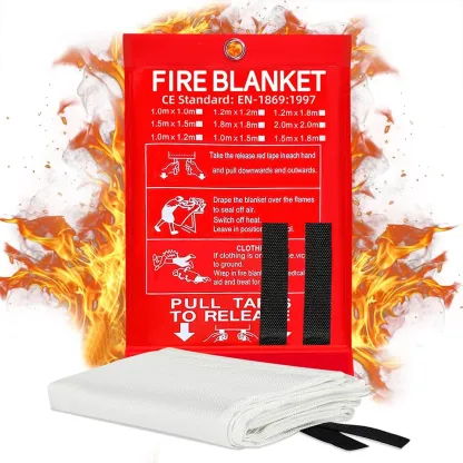 2-in-1 Fire Blanket for Home, Outdoor, and Travel - Portable and Suitable for Multiple Locations