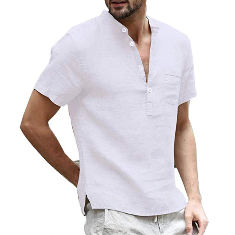 Men's Cotton-Linen T-Shirt