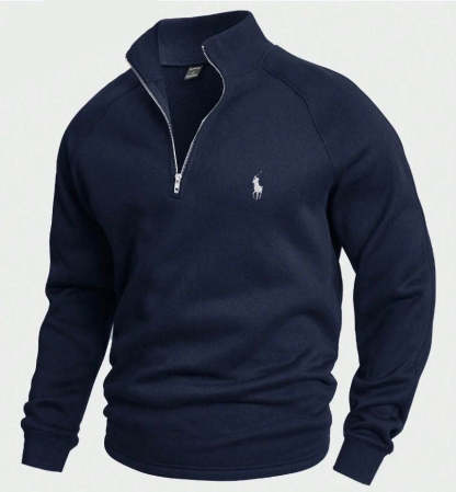 RL Cotton Half-Zip Jumper