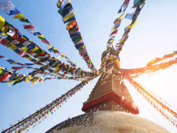 Buddha Stones Tibetan 5 Colors Windhorse Scriptures Auspicious Outdoor Prayer Flag TIBETAN PRAYER FLAGS buddhastoneshop 1