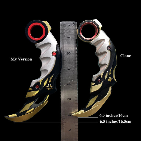 champion karambit size comparision