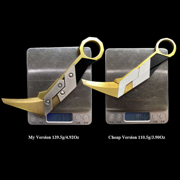 Prime Karambit Weight Comparision