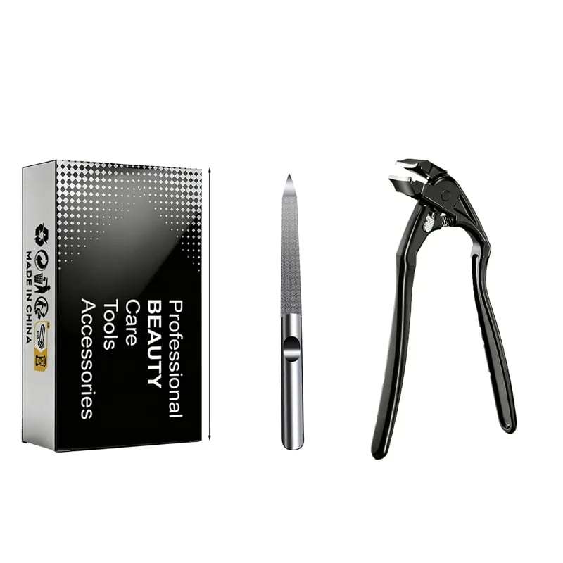 🔥BUY 1 GET 1 FREE✂️ Black Curved Nail Clipper – Ergonomic & Easy for Seniors 🖤