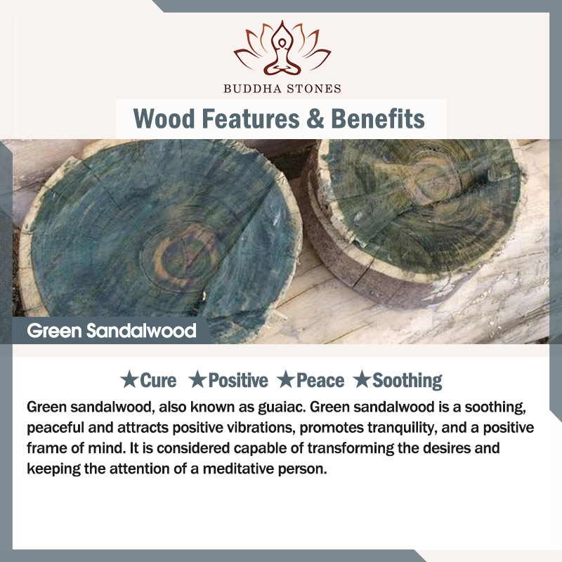 Buddha Stones Tibet Green Sandalwood Rosewood Om Mani Padme Hum Lotus Positive Soothing Necklace Pendant Necklaces & Pendants BS 1