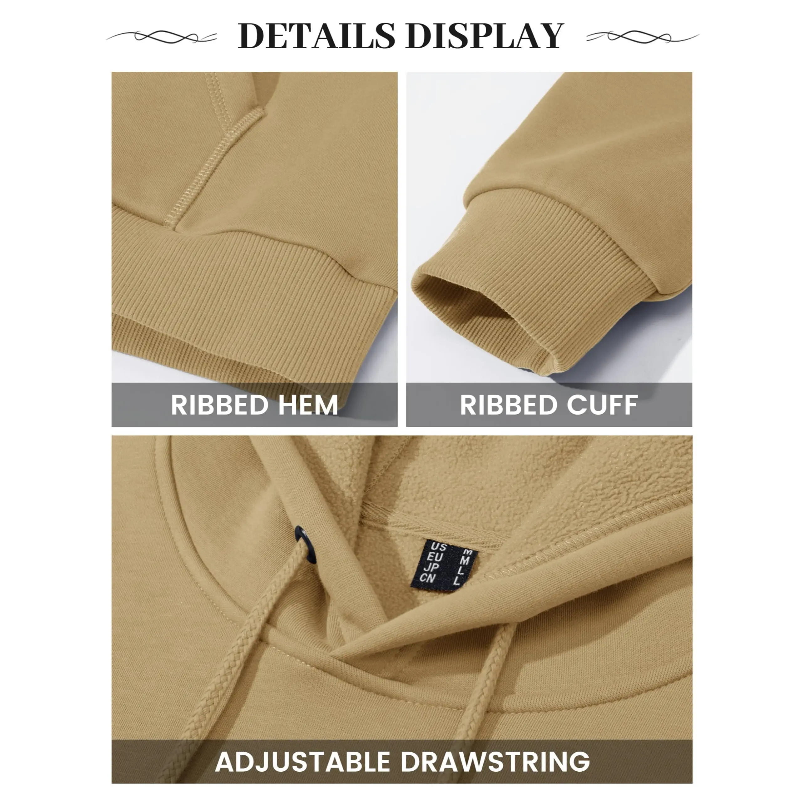 Men’s Fleece-Lined Athletic Hoodie