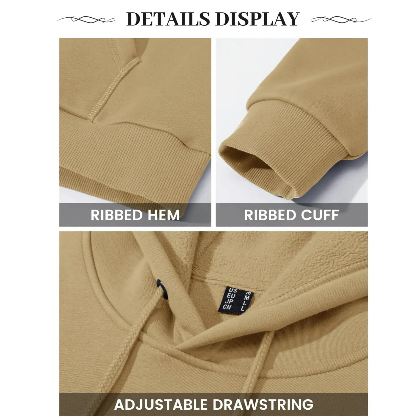Men’s Fleece-Lined Athletic Hoodie