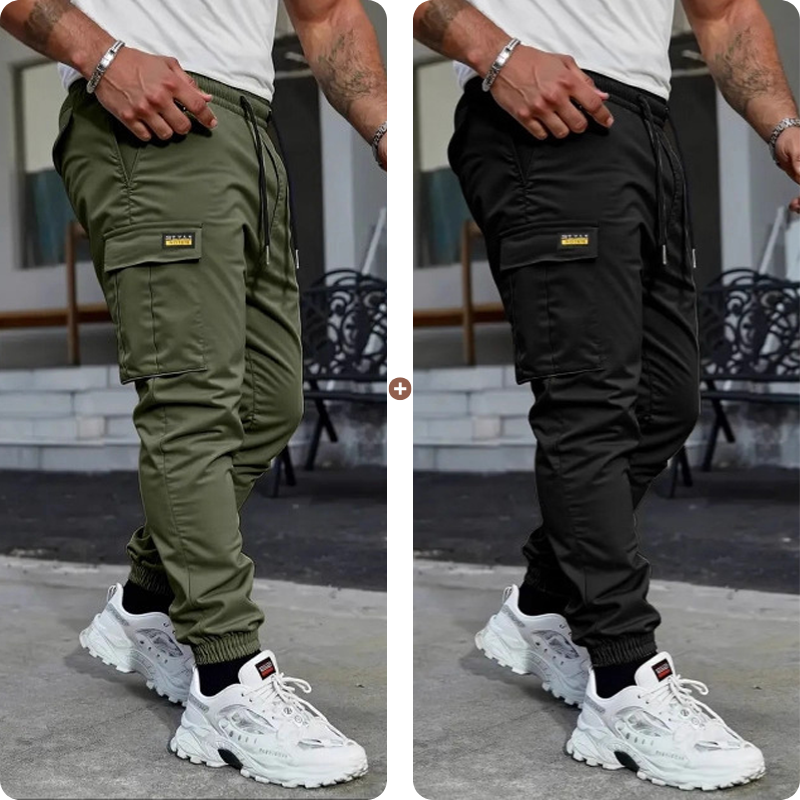 👖 50% OFF NOW!🛠️ Men's Work Pants Cargo Sweatpants – Tapered Joggers & Drawstring – Multi-Pocket Streetwear 🔥