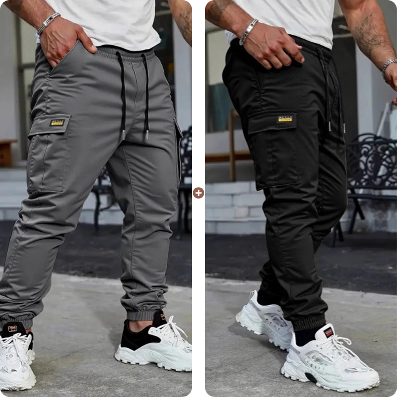 👖 50% OFF NOW!🛠️ Men's Work Pants Cargo Sweatpants – Tapered Joggers & Drawstring – Multi-Pocket Streetwear 🔥