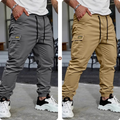 👖 50% OFF NOW!🛠️ Men's Work Pants Cargo Sweatpants – Tapered Joggers & Drawstring – Multi-Pocket Streetwear 🔥