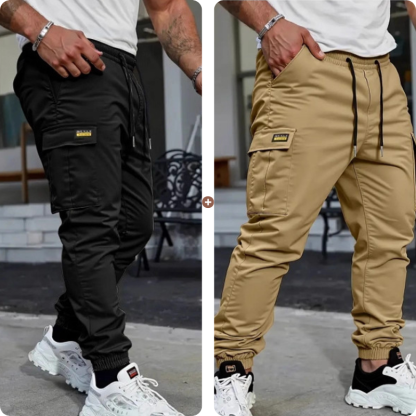👖 50% OFF NOW!🛠️ Men's Work Pants Cargo Sweatpants – Tapered Joggers & Drawstring – Multi-Pocket Streetwear 🔥