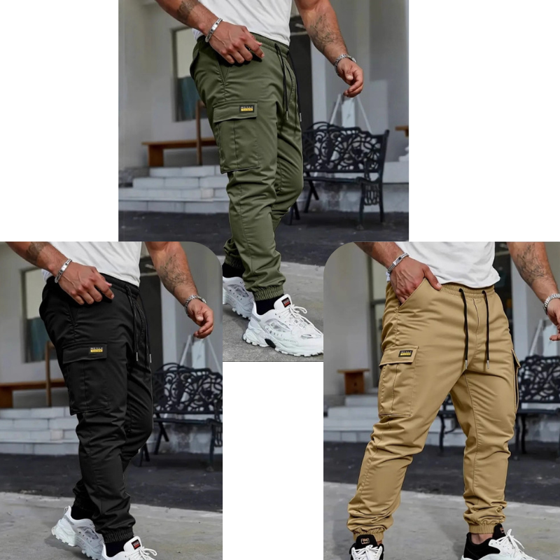 👖 50% OFF NOW!🛠️ Men's Work Pants Cargo Sweatpants – Tapered Joggers & Drawstring – Multi-Pocket Streetwear 🔥