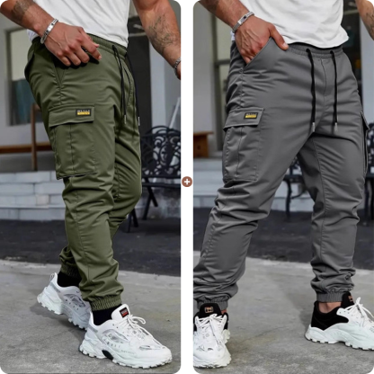 👖 50% OFF NOW!🛠️ Men's Work Pants Cargo Sweatpants – Tapered Joggers & Drawstring – Multi-Pocket Streetwear 🔥