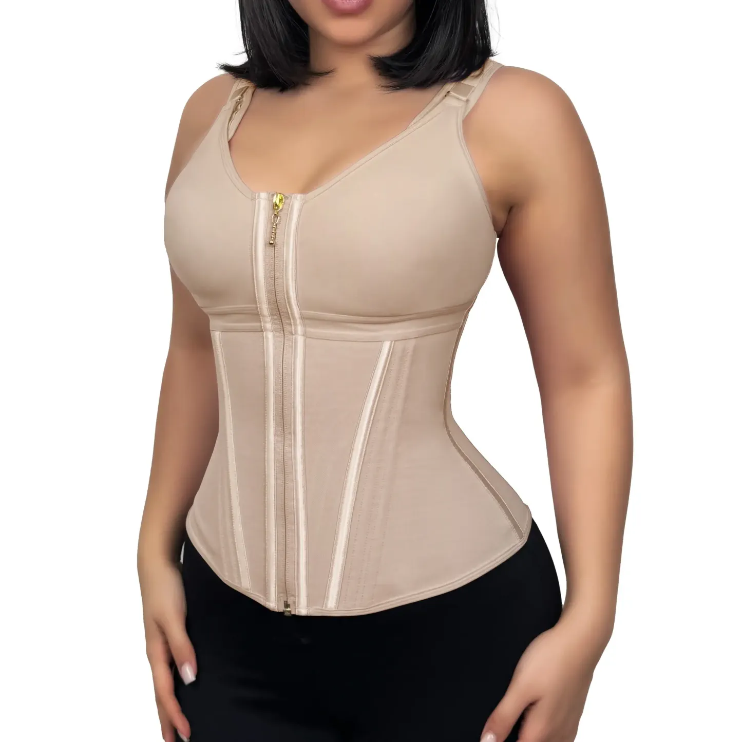 SHAPSHE Waist Shapewear Corset for Women Sport Workout Vest for Women Gym Zipper and Hooks