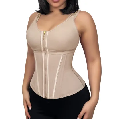 SHAPSHE Waist Shapewear Corset for Women Sport Workout Vest for Women Gym Zipper and Hooks