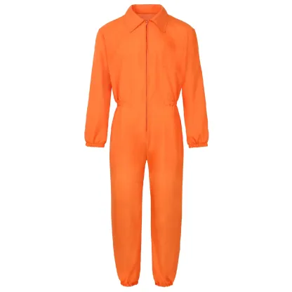 Luigi Prison Uniform Work Jumpsuit Cosplay Costume