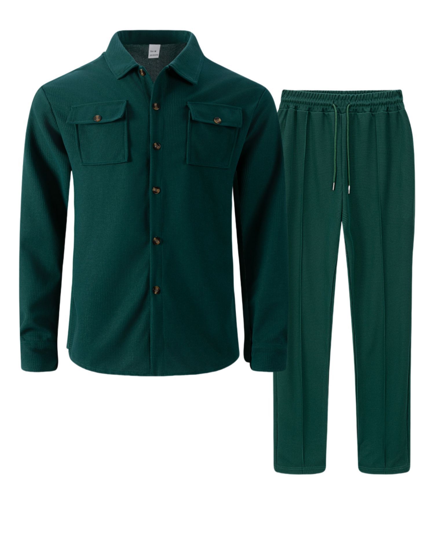 Men's waffle two-piece set