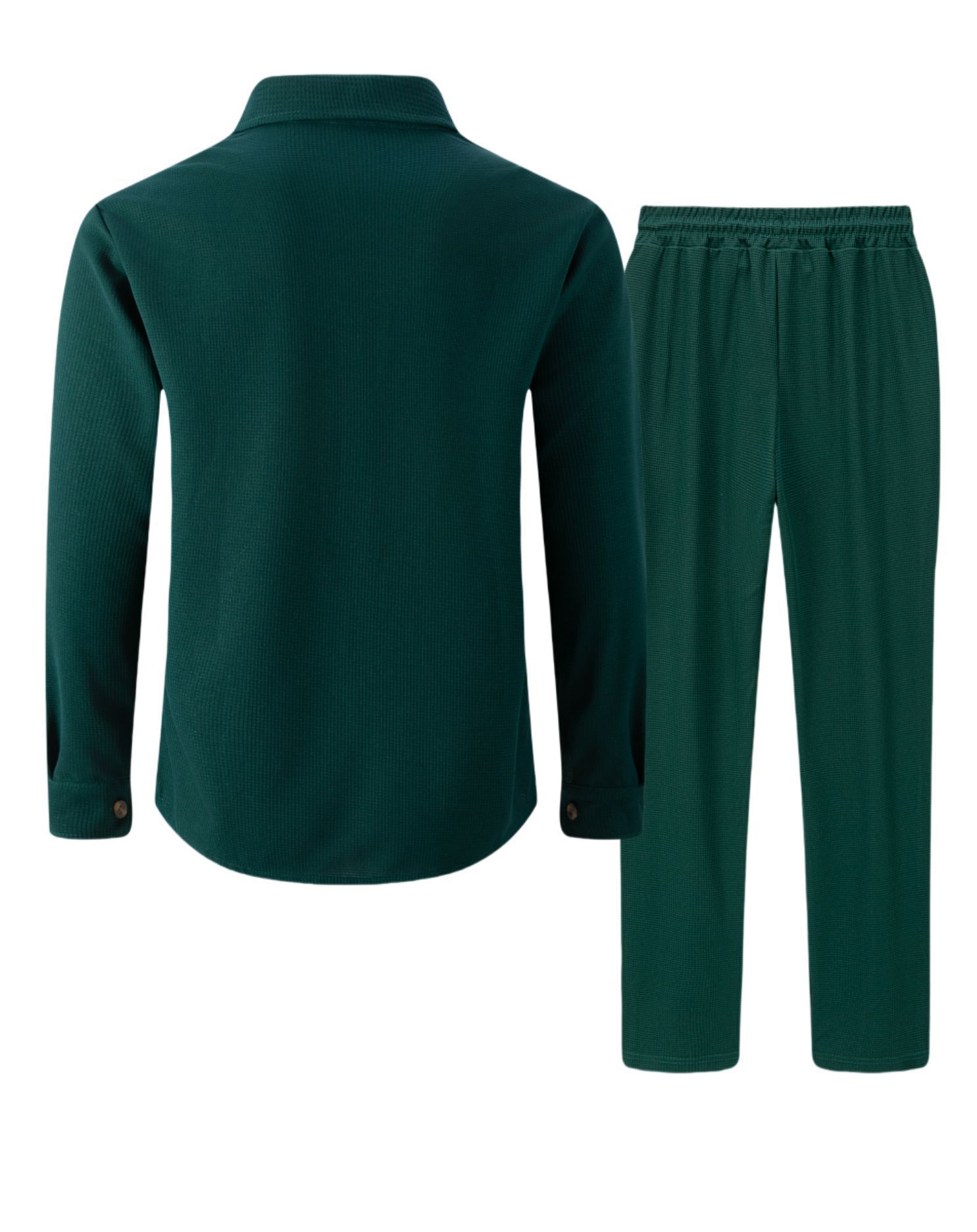 Men's waffle two-piece set