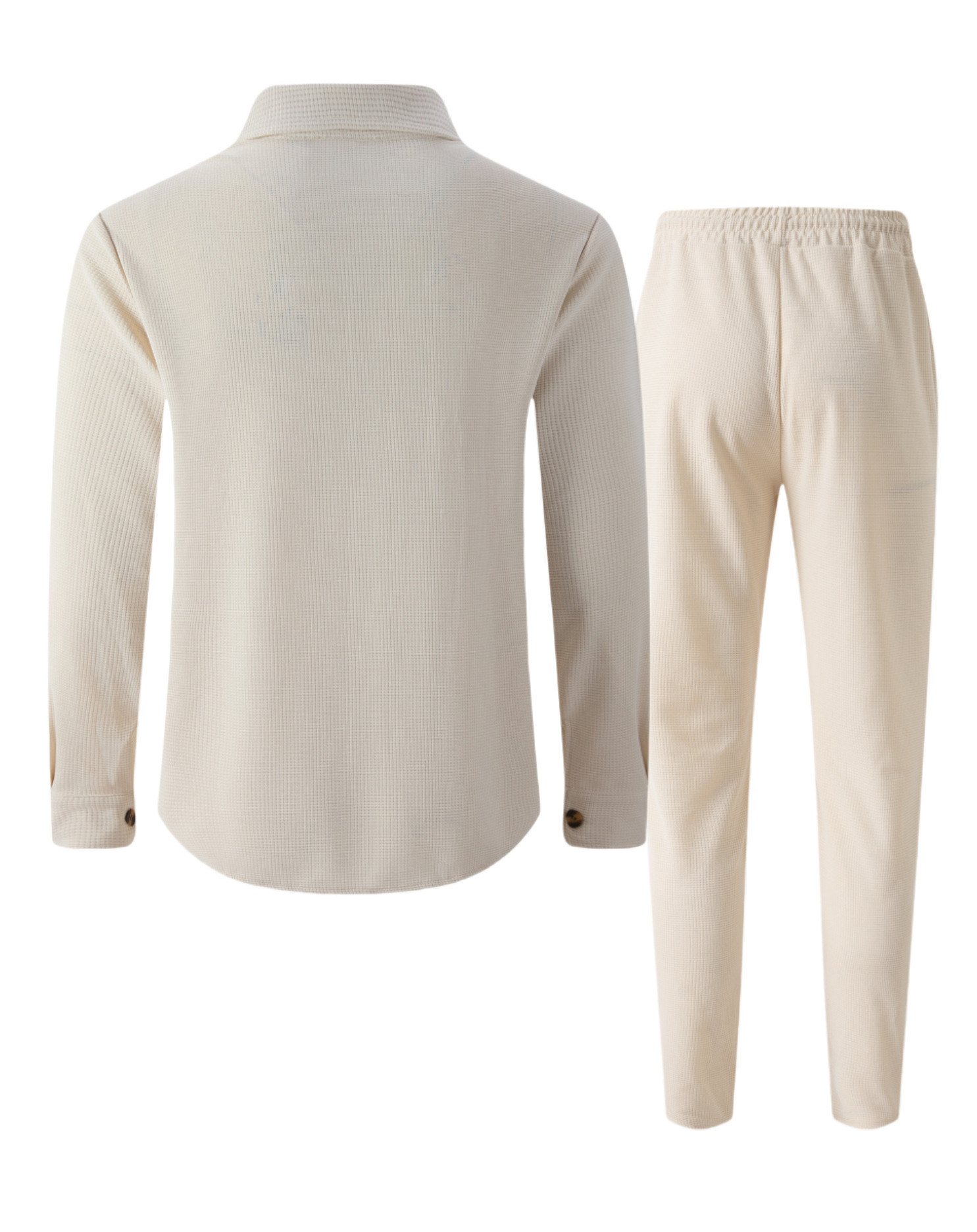Men's waffle two-piece set
